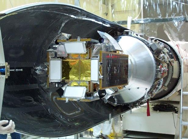 Спутник HETE-2 верхом на Пегасе