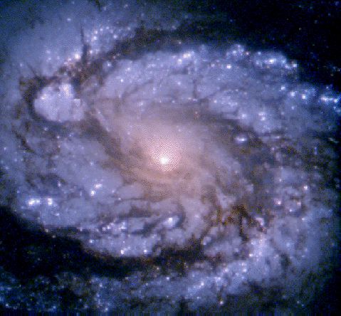 M100 -- galaktika so spiral'nym uzorom tipa grand-dizain