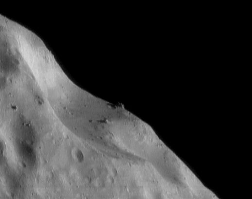Eros Craters And Boulders