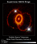 Хаббл находит загадочную кольцевую структуру вокруг сверхновой 1987А