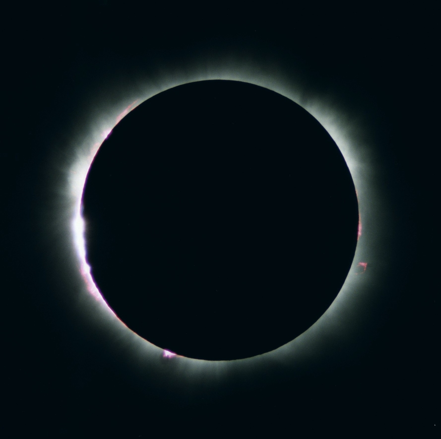 Total Eclipse of the Active Sun