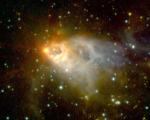 AFGL 2591: массивная звезда в действии