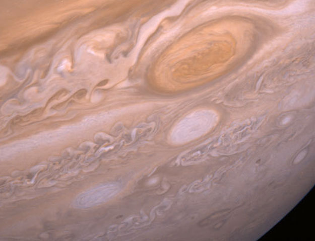 Giant Storm Systems Battle on Jupiter