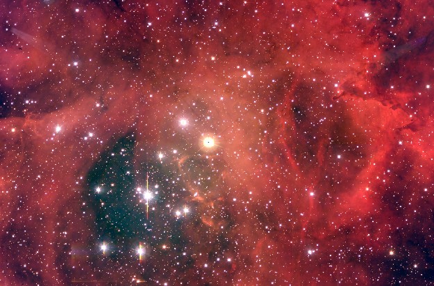 NGC 2244: Звездное скопление в туманности Розетка