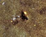 Rasseyannoe skoplenie NGC 6520: vid v teleskop CFHT
