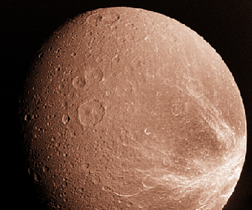 Saturn's Moon Dione 