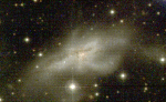 NGC 6240: когда галактики сталкиваются