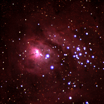 Rasseyannoe zvezdnoe skoplenie "Laguna" M8
