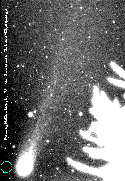 Комета Хиякутаке пролетает мимо Земли