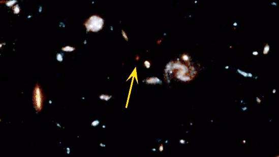 A Distant Galaxy in the Deep Field