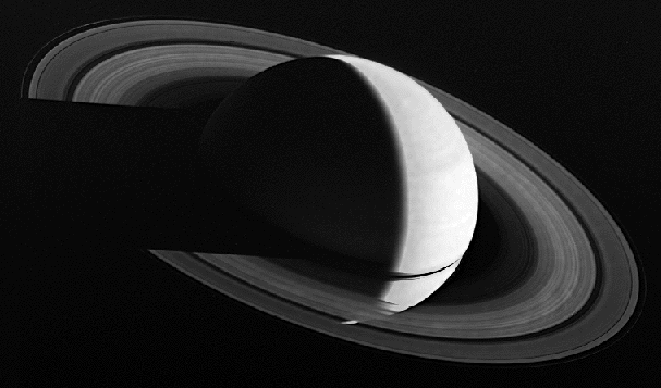 Looking Down on Saturn