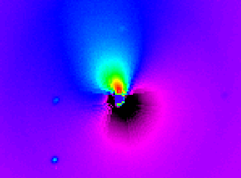 Пылевая струя кометы Хейла-Боппа