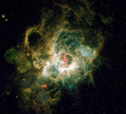 NGC 604: gigantskii zvezdnyi inkubator v M33