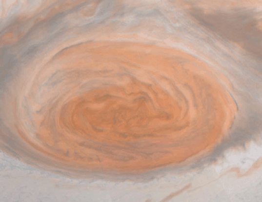 Galileo Zooms in on Jupiter's Red Spot