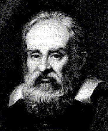 Galileo pokazyvaet teleskop