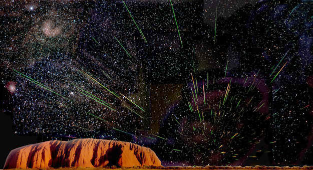 Leonids Over Ayers Rock