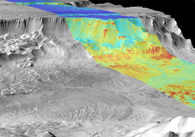 Night and Day in Melas Chasma on Mars