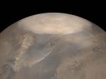 Vesennie pylevye buri na severnom polyuse Marsa