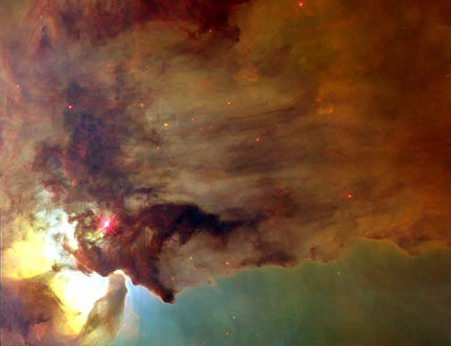 In the Center of the Lagoon Nebula