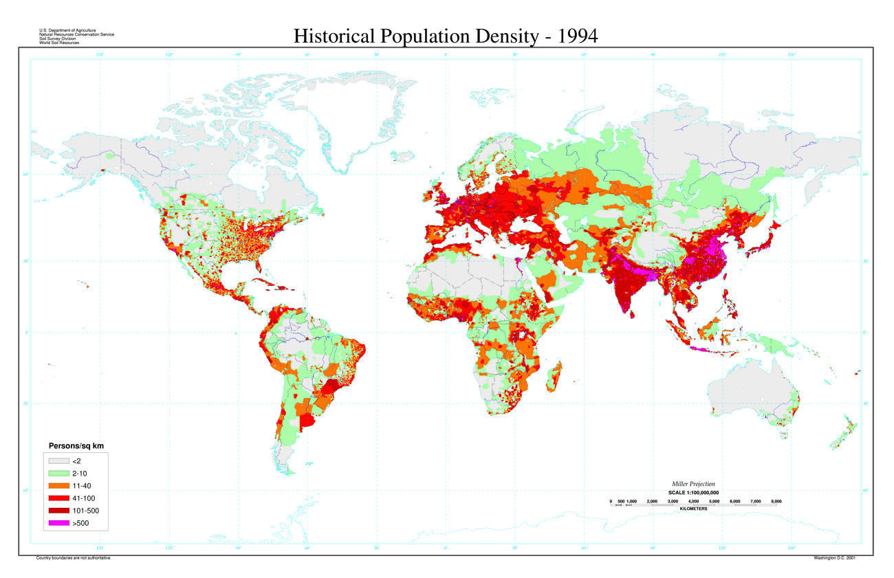 Where People Live on Planet Earth