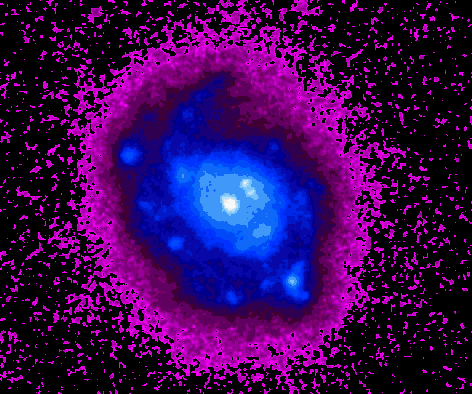M77: Spiral with a Strange Glow