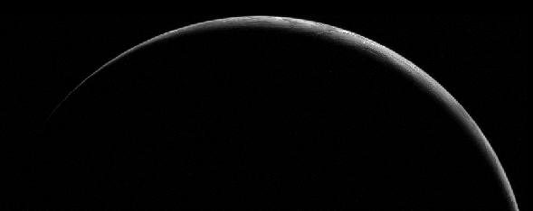 A Crescent Earth At Midnight