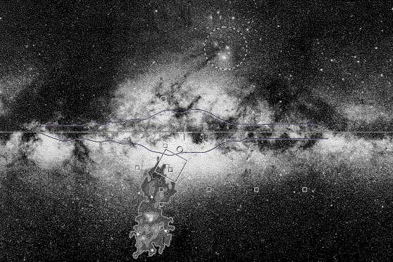 Карликовая галактика в Стрельце сталкивается с Млечным Путем