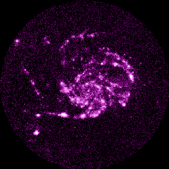 M101 в ультрафиолетовом свете