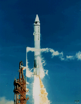 An Atlas Centaur Rocket Launches