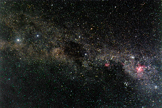 The Milky Way Near the Southern Cross