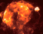 Остаток вспышки сверхновой в Парусах в рентгеновских лучах