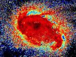 Кометообразные облака в галактике Колесо телеги