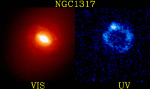 Кольцо звездообразования в галактике NGC 1317
