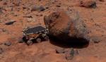 Марсианские камни и вездеход