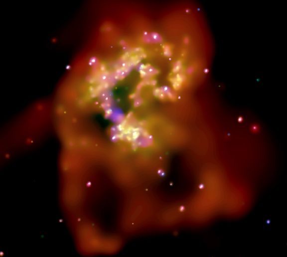 Рентгеновское излучение из галактик Антенны