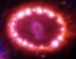 Космические жемчужины сверхновой 1987A