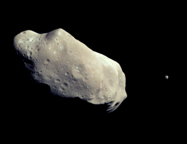 Ida and Dactyl: Asteroid and Moon