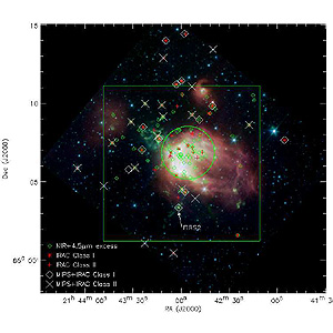 Молодое звездное скопление NGC 7129: Перепись звезд