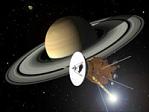 Cassini podletaet k Saturnu