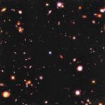 Глубокое поле космического телескопа в инфракрасном свете