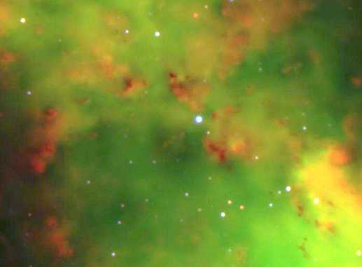 In the Center of the Dumbbell Nebula