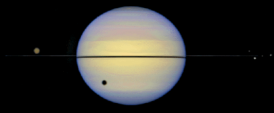 Saturns Rings Seen Sideways