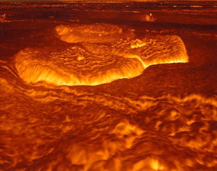 Venus Once Molten Surface