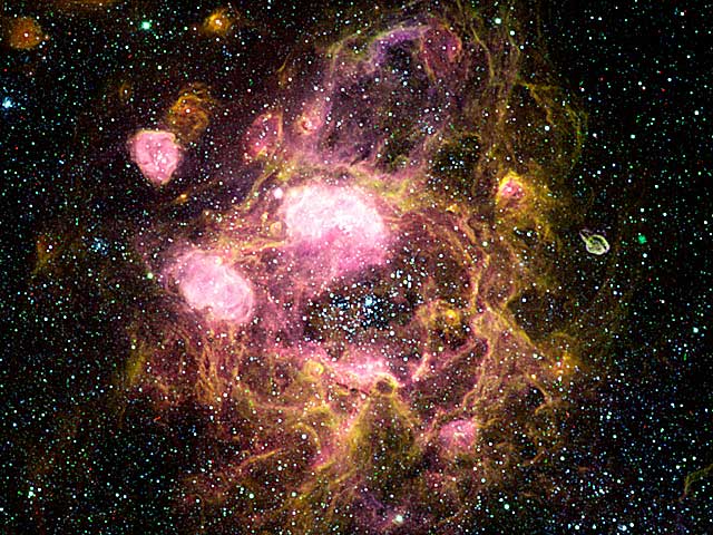 N11: A Giant Ring of Emission Nebulas
