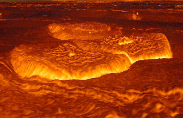 Плавленная поверхность Венеры