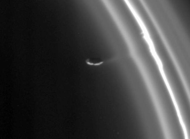 Prometheus and the Rings of Saturn