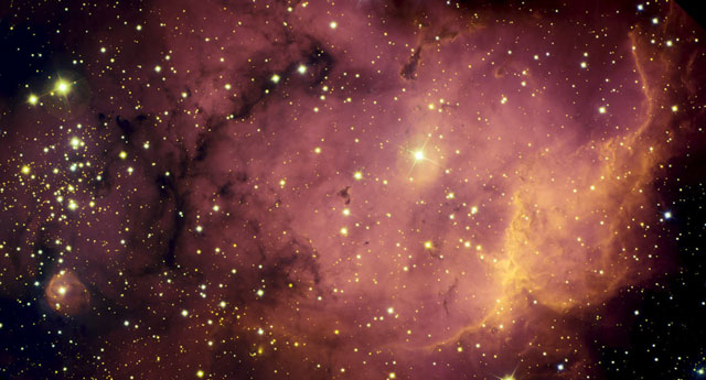 NGC 2467: ot gaza k zvezdam