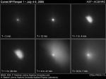 Столкновение с кометой Темпель 1: вид в телескоп Хаббла