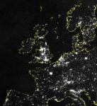 Европа ночью