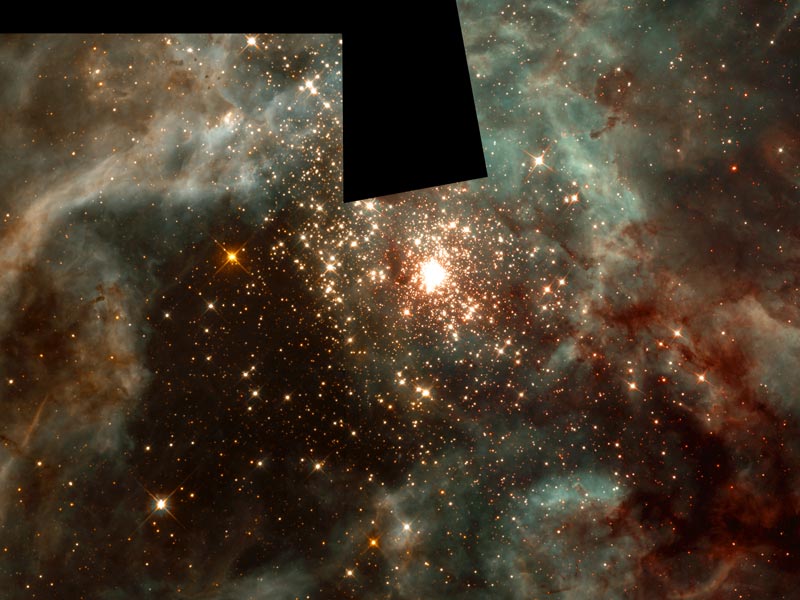 R136: massivnye zvezdy 30 Zolotoi Ryby